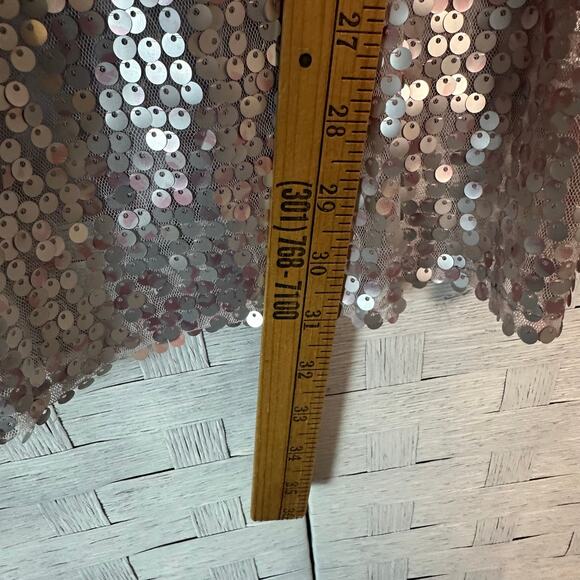 Lane Bryant women’s blouse sequins front poncho style lavender party plus size - Picture 8 of 8